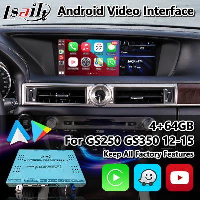 中国 Lsailt Androidカービデオインターフェイス Lexus GS250 GS350 GS450h GS300h GS L10 2012-2015 販売のため