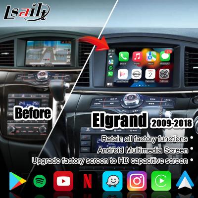 China Het draadloze CarPlay-Autoscherm Van verschillende media voor Nissan Elgrand Patrol, Armada Infiniti QX met GPS-Navigatie, Android-Auto Te koop