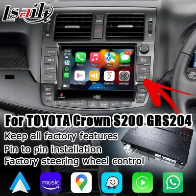 China Toyota Crown S200 GRS204 URS206 UZS207 Athlete Majesta 2008-2012 Wireless carplay android auto OEM style upgrade for sale