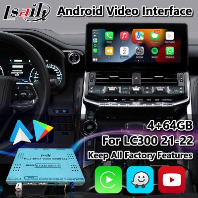 China Toyota Land Cruiser LC300 GXR GX-R VXR Sahara 300 GPS Navigation Box Android Carplay Interface for sale