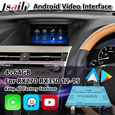 China Lsailt Android Carplay Video Interface for Lexus RX270 RX350 RX450h RX Mouse Control 2012-2015 for sale