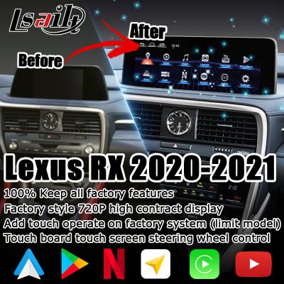 Cina HD 12,3 pollici Android schermo aggiornamento per Lexus RX350 RX450h Lsailt Android Auto Carplay in vendita