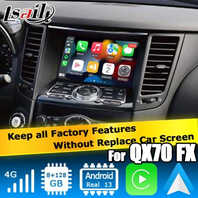 China Android 13 Navigation Car Video Interface Support Waze / Youtube For Infiniti QX70 / FX50 FX35 FX37 for sale