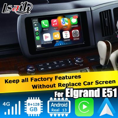 China Nissan Elgrand E51 Serie 3 Android 13 Qualcomm 8+128GB Carplay Android Auto Video-Schnittstelle zu verkaufen