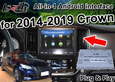 중국 Android Auto Interface/GPS Navigation 2014-2019 Toyota Crown 내장 비디오 인터페이스, 전화 미러 링크, 2G RAM 판매용