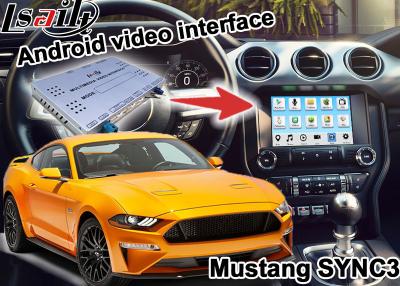 중국 Mustang SYNC 3 Android GPS 탐색 상자 WIFI BT Google 앱 비디오 인터페이스 무선 carplay 판매용