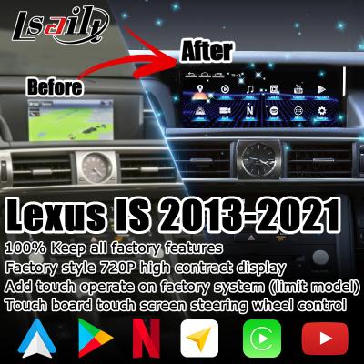 Cina 10.25 pollici Android 8+128 Carplay Android Auto Screen upgrade HDMI Per Lexus IS200t IS350 IS300 in vendita