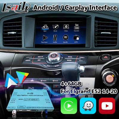 China Android Multimedia Video Interface Wireless Carplay For Nissan Elgrand E52 for sale