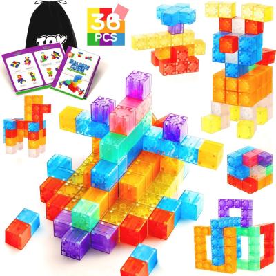 China 36PCS Neodymium Magnetic Building Blocks Toys For Toddlers Ages 4-8 for sale