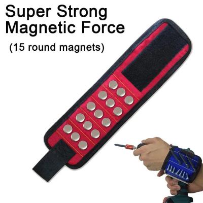 China                    Portable Magnetic Wristband Tool Kit Strong Magnetic Wristband Tool Strap with Telescopic Pickup Tool Woodworking Tools Repair Accessories              for sale