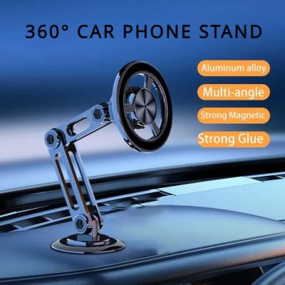 China 360° Rotate Strong Magnetic Car Phone Holder For Magsafe Foldable Phone Stand Air Vent Magnet Mount GPS Support For phone 14 13 for sale