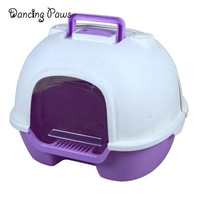 China China Pet Supply Sustainable Cat Toilet Cat Litter Box With Free Scoop Set for sale