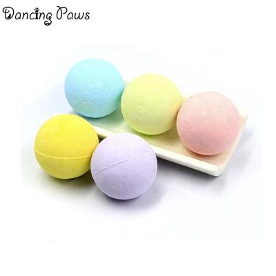 China Viable Colored Cat Dog Spa Ball Pet Bath Tools Effervescent Shower Ball for sale