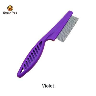 China Viable Pet Supplies Hot Sale Lice Removal Dog Comb Stainless Pet Grooming Comb L Size for sale