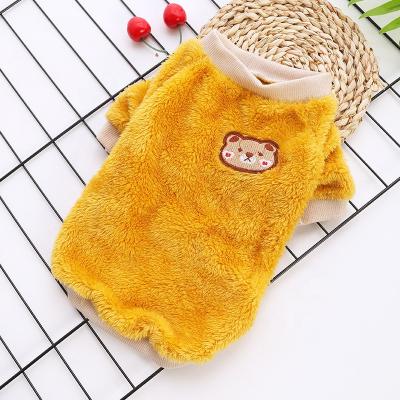 China 2021 New Products Sustainable Arctic Velvet Biped Pet Clothes Autumn And Winter Thickened Warm Dog Clothes Pet Apparel for sale