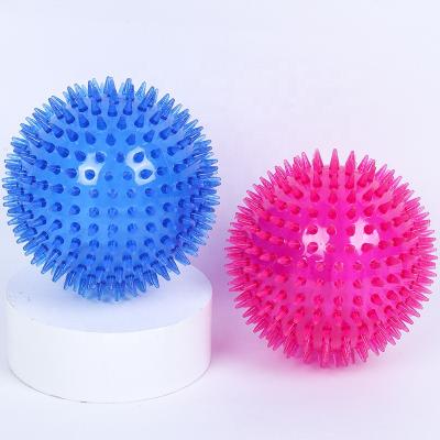 China Wholesale Viable Toy Ball Pet Squeaky TPR Vinyl Pet Toys Pet Ball Spiky Ball for sale