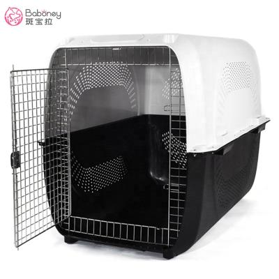 China Breathable China Pet Supplies ABS+PP Materials Airline Approved XL Size Pet Carrier Dog Cage 72*53*53cm for sale