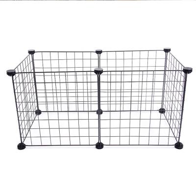 China Sustainable Pet Fence Indoor Small And Medium Dog Panel Kennel Isolation Cage Dog Protective Fence for sale