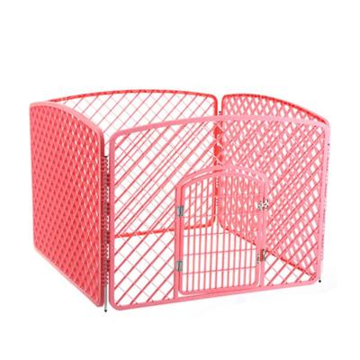 China China Supplier Plastic 4 Panels Portable Dog Playpens Indoor Pet Fence For Dogs for sale