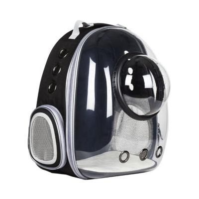 China New multifunctional and transparent breathable pet backpack, space capsule, portable dog bag for sale