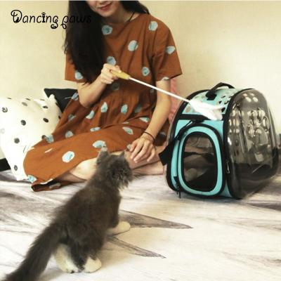 China Factory Price Pet Bag Transparent Pet Carrier Foldable Breathable Baby Dog Bag S Size S for sale