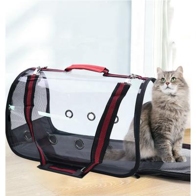 China Breathable Pet Supplies Amazon's New Transparent Cat Going Out Bag Pet Shoulder Bag for sale