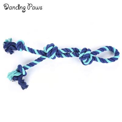 China Amazon Dog Cotton Rope Toy Viable Hot Selling Big Teeth Washing Rope Resistant Knot Big Pet Toy Bite Dog Toy for sale