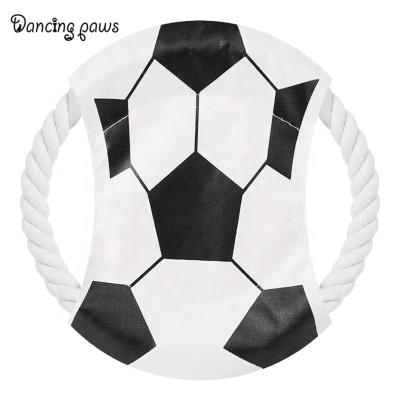 China Best Price 1.5cm Thickness Cotton Flying Discs Natural Viable Funny Chew Dog Toy for sale