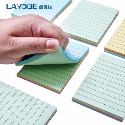 China Factory price self adhesive wholesale high quality custom colors recyclable paper sticky notebook for sale