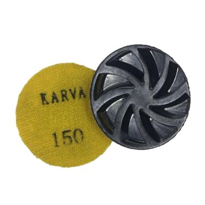 China Granite Ceramic Tile And Stone KARVA 3 Inch Microcrystalline Diamond Wet Polishing Pads For Granite Ceramic Tile for sale