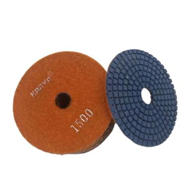 China Granite Ceramic Tile and Stone Grinding Tools 4 inch/100mm Diamond Polishing Pads For Angle Grinder Engineered Stone Quartz Microcrystalline Stone Marble Granite for sale