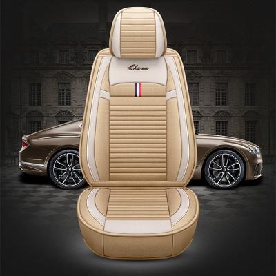 China Factory wholesale seat cover car fabric universal supply four-season dustproof/non-slip/easy to clean + full set car leather cushion for sale