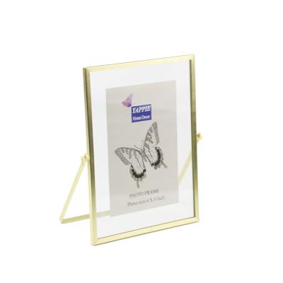 China Morden Copper Glass Photo Frame , Christmas Photo Frame for sale