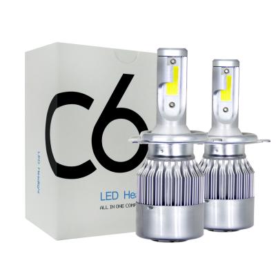 China 12v 72w 8000lm c6 h4 h7 h8 h9 h11 9005 9006 car fog light bulb lamp car auto head lamp h4 led headlight kit A6 (4G2 h1 h3 h7 replacement for sale