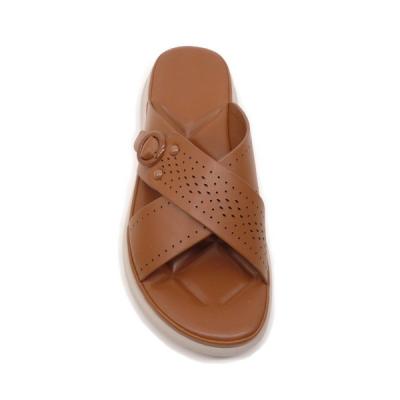 China Low Open Toe Sandals Woman Flat Platform Comfort Slide Shoes Waterproof Wedge Ladies Sandals For Women for sale