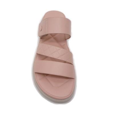 China 2022 New Waterproof Women's Low Open Toe Sandals Woman Flat Platform Comfort Slide Wedge Heel Slippers Pink for sale