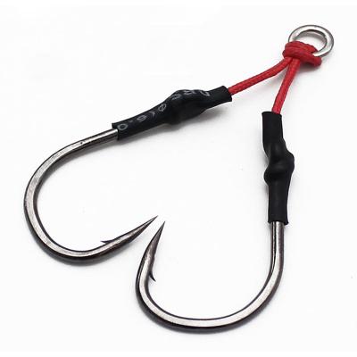 China Twin Assembly Rigging Aid 1/0-10/0 Domestic Roped Hooks Tackle Single Hook Boat Rig Hook Fishing Accessory for sale