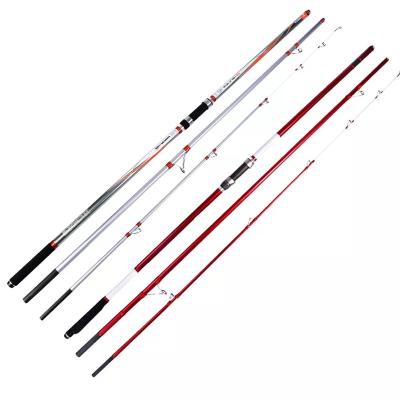 China Wholesale 8pcs/pack 4.2M Carbon Surfboard 3Sections Fishing Rod Carbon Fiber Material Buyer Free Choice Mixed Rods Packing for sale