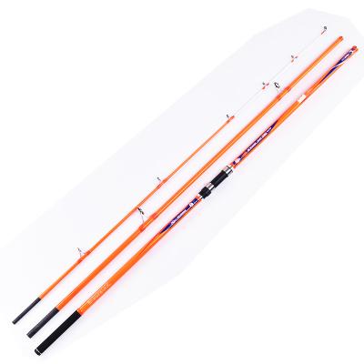 China Carbon 4.2m Fuji Top Guide 3 Sections Surf Long Shot 160G Fiber Casting Lure Range Fishing Rod High Weight Carbon Far Distance for sale