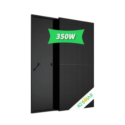 China Cheap price of 350W 360W 370W watt solar panel solar power system with TUV CE IEC certificate all black for sale