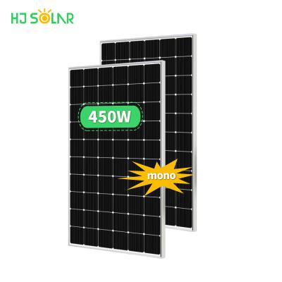 China Hot Selling 400W 450W Full Solar Street Light Monocrystalline Solar System Cells Solar Panel Price For Home Project for sale