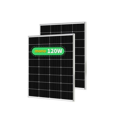 China Cheap price 50w 60w 80w 100w 120w china solar street light mono 32 cell solar system 120 watt solar panel for home project for sale