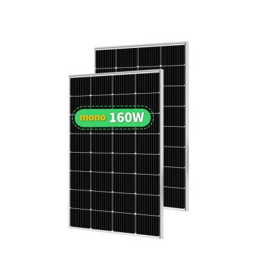 China Solar System Street Light China Modules Price 100w 120w 160w 200w 12V Mono Solar Photovoltaic Solar Panel For Camping for sale