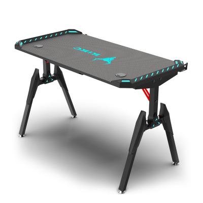 China (Size) Juego De Mesas Custom RGB Light PC Laptop Gaming Desk Adjustable Colorful Table For Gamer for sale