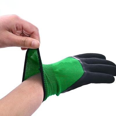 China Comfortable Safety Gardening Gloves Working Safety Leather Gloves for sale