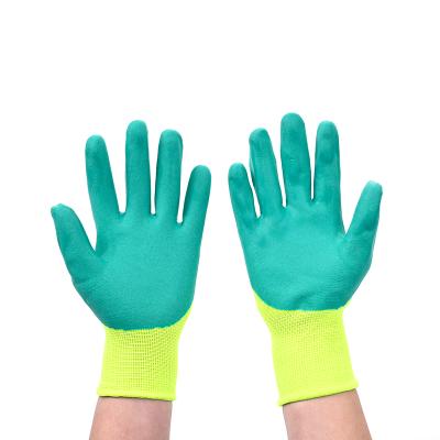 China Comfortable Safety Gardening Gloves Working Safety Leather Gloves for sale