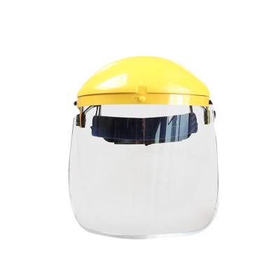 China Type Welding Arc Welding Manufacturer Direct Selling Yellow Visor Face Shield Safety Head Mask for sale