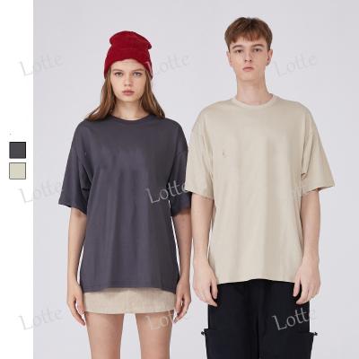 China Newest Fashion Vintage T-shirt Mens Womens Couple Anti-Shrink T-shirt Custom Logo for sale