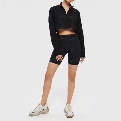 China Breathable Sweatshirts Women Sheath Long Sweater Zipper Stand Neck Pullover Tops Casual Female Crop Tops for sale