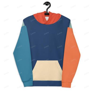 China Fashion Personalized Breathable Multi Color Men Patchwork Hooded Soft Sweatshirt Hoodies for sale